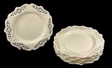 ROYAL CREAMWARE FINE CHINA LATTICE DINER PLATES SET OF 7 27 CM DIA. SH113