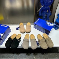Birkenstock taupe suede - birkenstock,