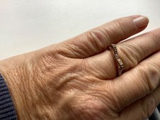 pandora gold tone bow ring