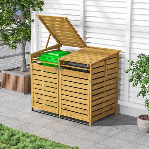 Wheelie bin storage wooden - bin,