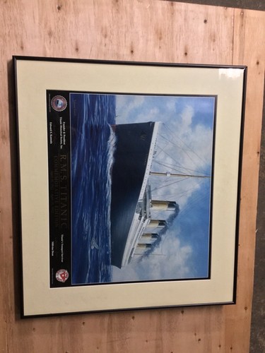 Signed titanic framed art - art, from