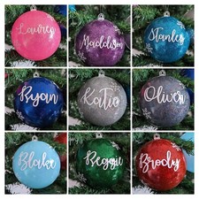 Personalised Glitter Christmas