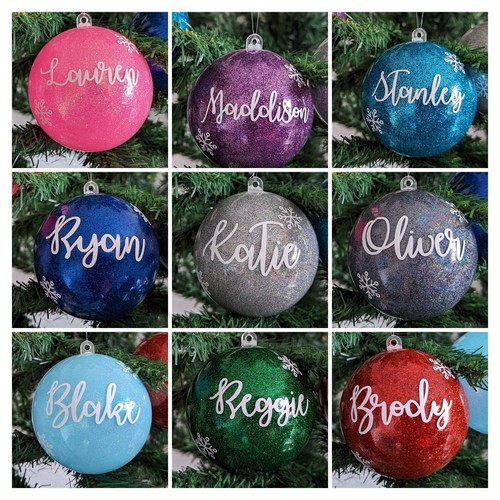 Personalised glitter christmas - glitter,