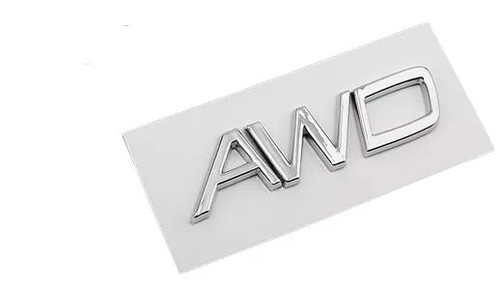 Silver metal rear badge - metal,
