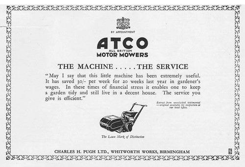 Atco lawn mowers vintage - atco,