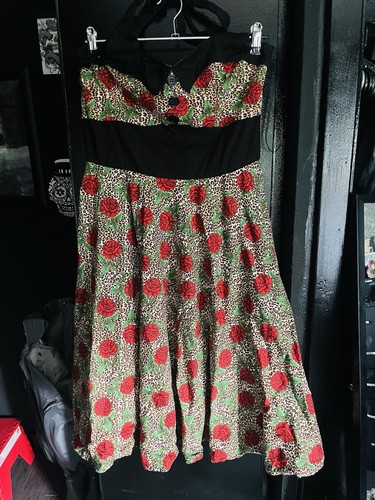 Hell bunny vixen swing dress - hell,