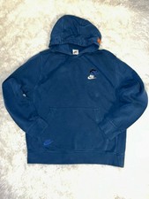 Nike Hoodie Mens Blue Triple