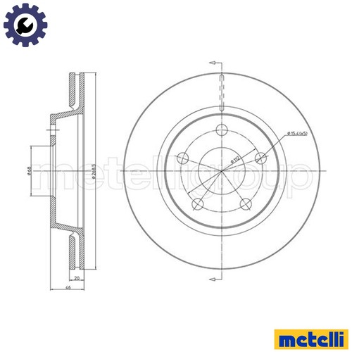 Brake disc 1734c for - 2x,