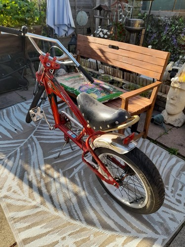 Schwinn red chopper - chopper, bicycle