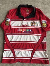 Kooga Wigan Warriors 2010 Mecca Bingo Men’s Rugby #18  Shirt Red/White Medium XL