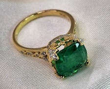 Natural Emerald Diamond Dress