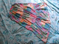 BNWOT Colourful Multicoloured Hippy Gypsy Indian Skirt Drawstring S/M Small