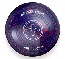 Drakes Pride Professional bowls - Blue / Red, Gripped, Size 2, Heavy (UK)
