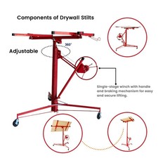 11FT Drywall Lift Panel Hoist