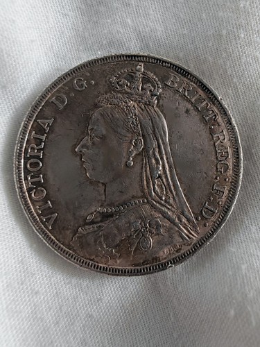 1887 silver crown victoria - 1887,