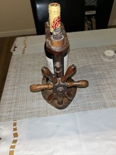 Wooden ships wheel - ships, wine
