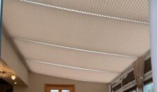 PLEATED ROOF THERMAL BLINDS CONSERVATORY, LANTERN, ORANGERY - PLAIN CREAM/BEIGE