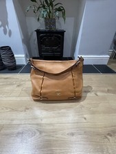Mcm Hobo leather Brown Shoulder handbag