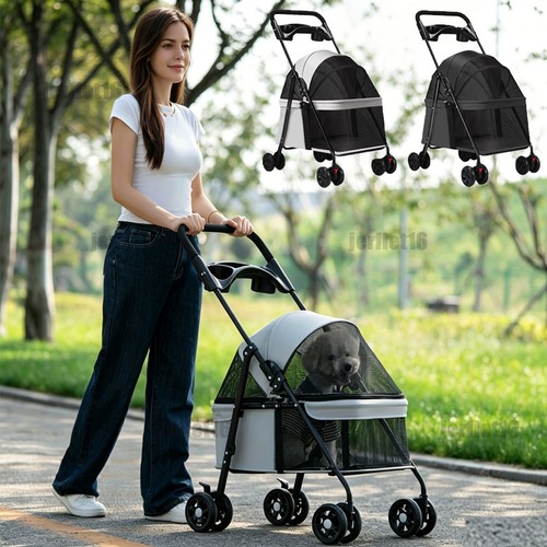 Wheels portable pet stroller - pet,
