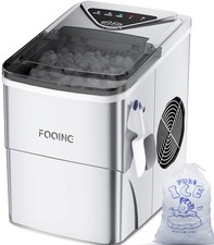 FOOING Ice Cube Maker Machine 2L Countertop w/ Scoop Basket LED RRP £76.88