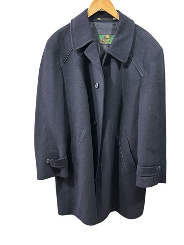 Loden wool long navy mens - wool,