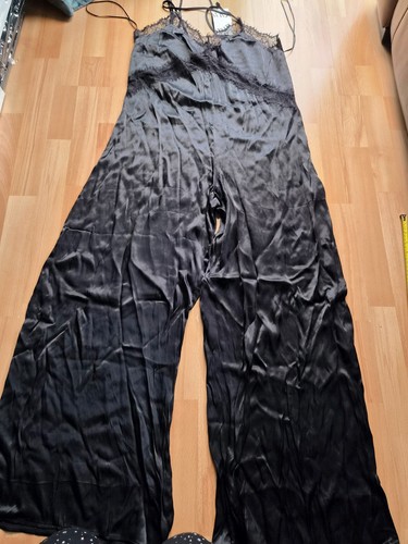 Zara black satin lace strappy - zara,
