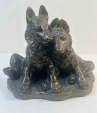 Alsatian Puppies Cold Cast