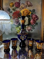 Vintage Cobalt Blue & Gold