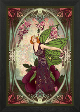 Art Nouveau Fairy Framed Wall