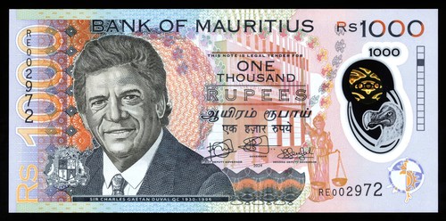 Mauritius 1000 rupees 2024 - mauritius,