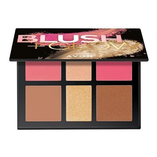 Avon blush glow face - +, palette