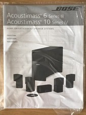 Bose  Acoustimass 6 series III & 10 Series IV Owners Guide