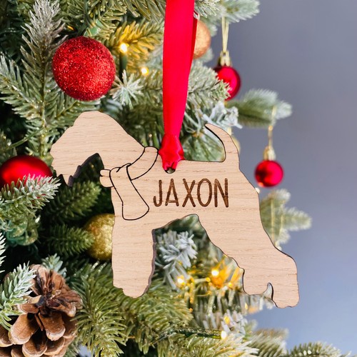 Personalised dog wooden oak - wooden,