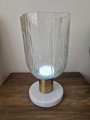Beautiful ribbed glass table - ribbed,