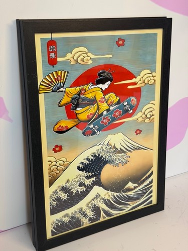 Japanese skate border art - japanese,
