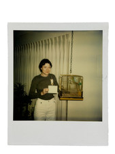 Young Woman by a Bird Cage w/