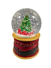 Official Polar Express Light Up Compact Christmas Tree Snowglobe - NEW