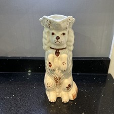 Vintage Staffordshire Spaniel Toby Jug Pitcher Rare
