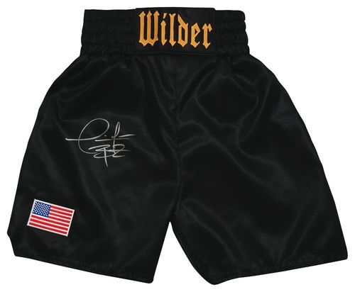 Deontay wilder signed black - wilder,