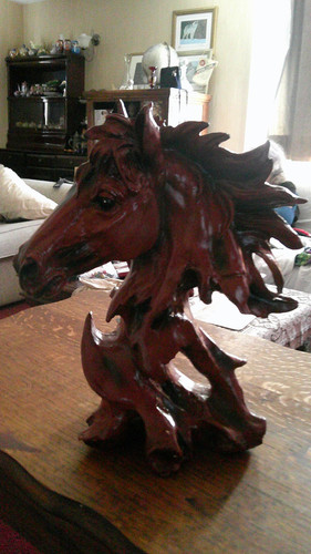 Large resin horses head - large, new