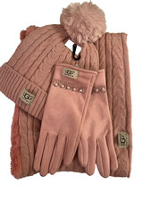 UGG  Pink Mauve   Infinity, Scarf, Set￼NWT