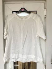 Bnwot Pure White  100% Linen  Tunic Top Size 20