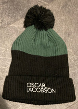 Oscar Jacobson Golf Bobble hat, black and green