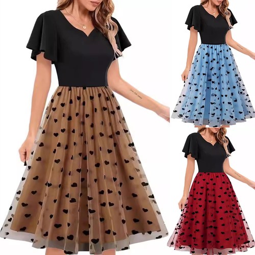 Ladies mesh hearts - hearts, v