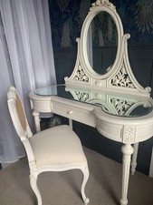 French Bedroom Company Provençal Vintage White Dressing Table & Stool