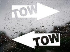 2X TOW ARROW STICKERS RALLY