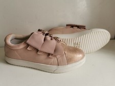 RIVER ISLAND DESIGNER UK 4 EU 37 WOMENS PINK LEATHER LOAFERS FLAT SHOES TRAINERS