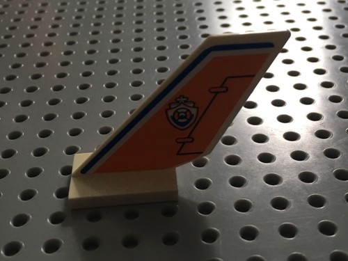 Lego tail shuttle white - tail, in