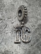 Pandora 16 Years Of Love Dangle Charm Used