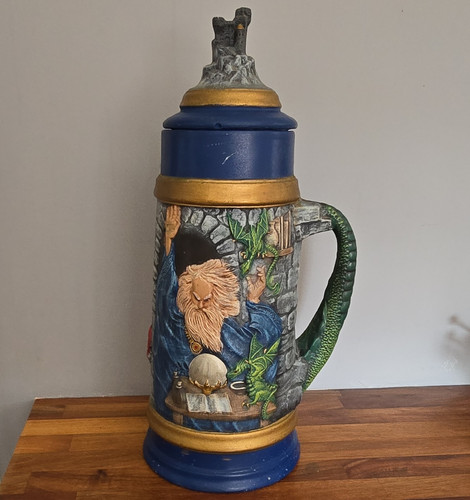 Ceramic lidded beer stein - ceramic, with